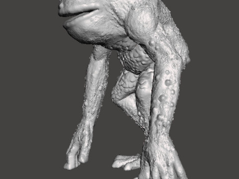RE FROG HUNTER MINIATURE MODEL FIGURE FOR FANTASY OR HORROR GAMES RPG DND 3D Print Model