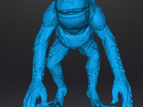 RE FROG HUNTER MINIATURE MODEL FIGURE FOR FANTASY OR HORROR GAMES RPG DND 3D Print Model