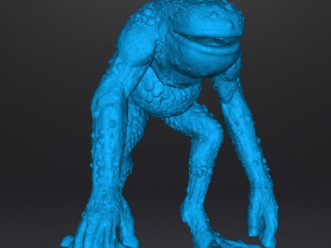 RE FROG HUNTER MINIATURE MODEL FIGURE FOR FANTASY OR HORROR GAMES RPG DND 3D Print Model