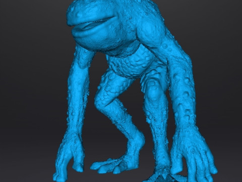 RE FROG HUNTER MINIATURE MODEL FIGURE FOR FANTASY OR HORROR GAMES RPG DND 3D Print Model