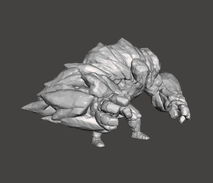 ROCK GUARDIAN MINIATURE MODEL FIGURE FOR FANTASY GAMES RPG DND 3D 打印模型 .c4d .max .obj .3ds .fbx .stl .blend