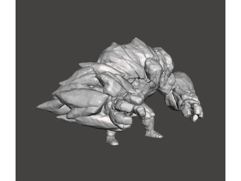 ROCK GUARDIAN MINIATURE MODEL FIGURE FOR FANTASY GAMES RPG DND Modelo de impresión 3D