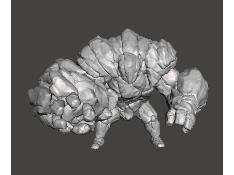 ROCK GUARDIAN MINIATURE MODEL FIGURE FOR FANTASY GAMES RPG DND 3D Print Model