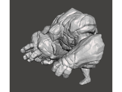 ROCK GUARDIAN MINIATURE MODEL FIGURE FOR FANTASY GAMES RPG DND 3D 打印模型