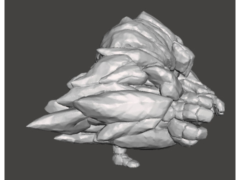 ROCK GUARDIAN MINIATURE MODEL FIGURE FOR FANTASY GAMES RPG DND 3D 打印模型