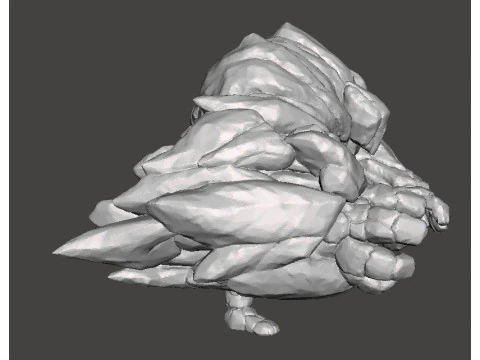 ROCK GUARDIAN MINIATURE MODEL FIGURE FOR FANTASY GAMES RPG DND 3D Print Model
