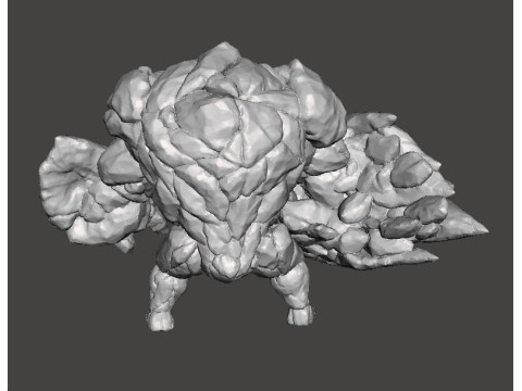 ROCK GUARDIAN MINIATURE MODEL FIGURE FOR FANTASY GAMES RPG DND 3D 打印模型