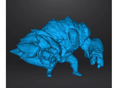 ROCK GUARDIAN MINIATURE MODEL FIGURE FOR FANTASY GAMES RPG DND 3D Print Model