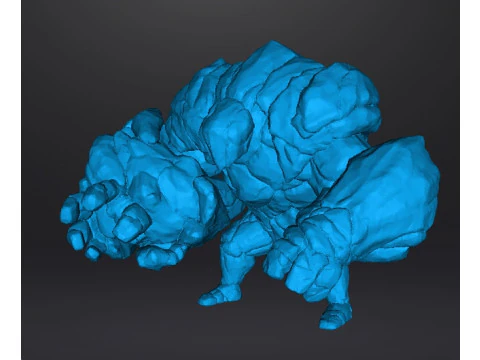ROCK GUARDIAN MINIATURE MODEL FIGURE FOR FANTASY GAMES RPG DND 3D Print Model