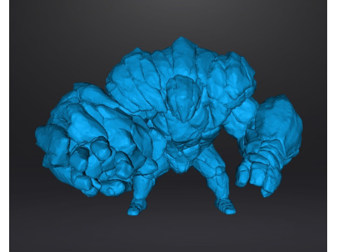 ROCK GUARDIAN MINIATURE MODEL FIGURE FOR FANTASY GAMES RPG DND 3D 打印模型