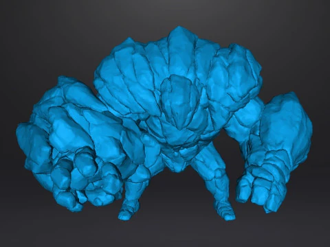 ROCK GUARDIAN MINIATURE MODEL FIGURE FOR FANTASY GAMES RPG DND 3D Print Model