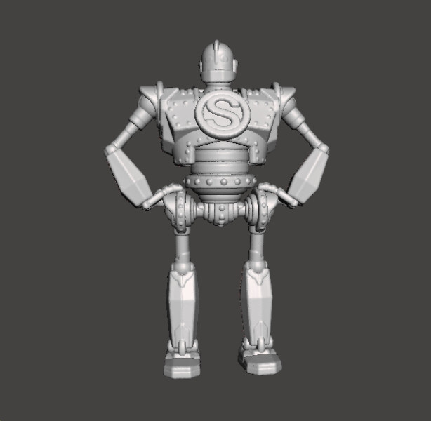 IRON GIANT MECH ROBOT MINIATURE MODEL FOR GAMES RPG DND Modelo de Impressão 3D .c4d .max .obj .3ds .fbx .stl .blend 