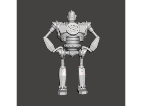 IRON GIANT MECH ROBOT MINIATURE MODEL FOR GAMES RPG DND 3D 프린트 모델