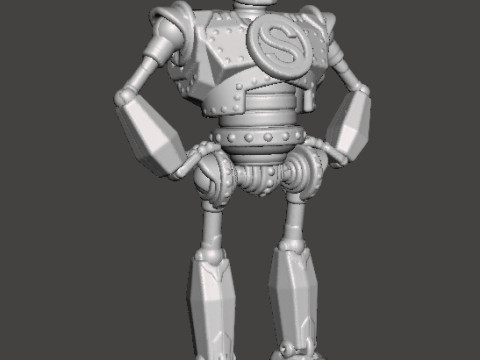 IRON GIANT MECH ROBOT MINIATURE MODEL FOR GAMES RPG DND Modelo de Impressão 3D