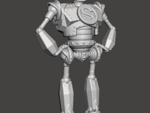 RPG DND OYUNLARI İ&Ccedil;İN DEMİR DEV MEK ROBOT MİNYAT&Uuml;R MODELİ 3D Baskı Modeli