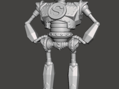 IRON GIANT MECH ROBOT MINIATURE MODEL FOR GAMES RPG DND Modelo de Impressão 3D