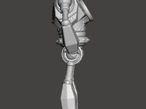 RPG DND OYUNLARI İ&Ccedil;İN DEMİR DEV MEK ROBOT MİNYAT&Uuml;R MODELİ 3D Baskı Modeli