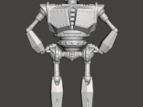 RPG DND OYUNLARI İ&Ccedil;İN DEMİR DEV MEK ROBOT MİNYAT&Uuml;R MODELİ 3D Baskı Modeli