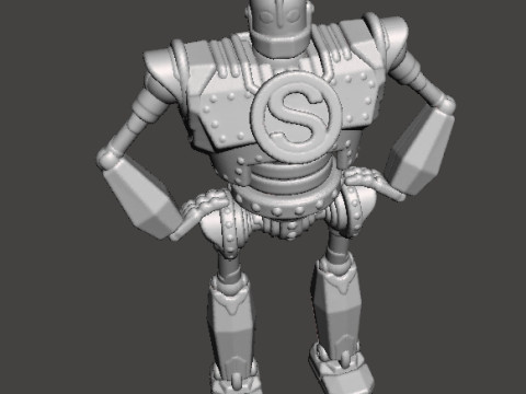 IRON GIANT MECH ROBOT MINIATURE MODEL FOR GAMES RPG DND Modelo de Impressão 3D