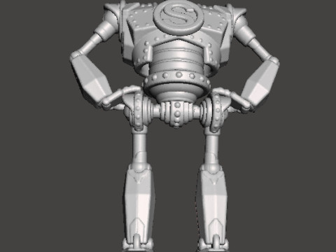 IRON GIANT MECH ROBOT MINIATURE MODEL FOR GAMES RPG DND Modelo de Impressão 3D