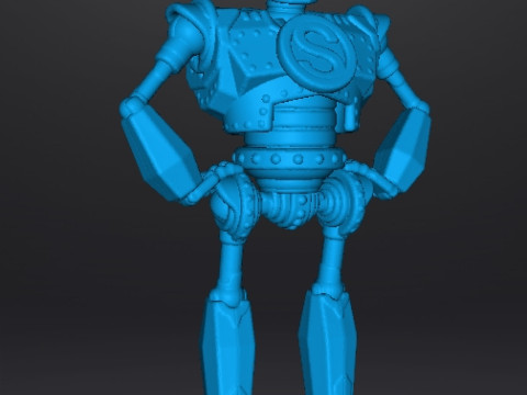 IRON GIANT MECH ROBOT MINIATURE MODEL FOR GAMES RPG DND Modelo de Impressão 3D