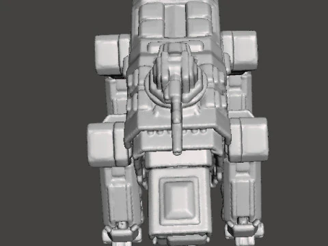 6MM SCALE AUTOMATON FACTORY WALKER MINIATURE MODELS FOR SCIFI GAMES 3D Print Model