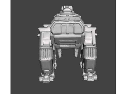 6MM SCALE AUTOMATON FACTORY WALKER MINIATURE MODELS FOR SCIFI GAMES 3D 프린트 모델