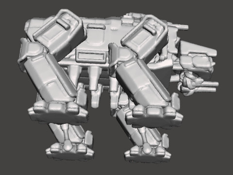 6MM SCALE AUTOMATON FACTORY WALKER MINIATURE MODELS FOR SCIFI GAMES 3D 프린트 모델