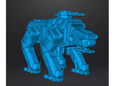 6MM SCALE AUTOMATON FACTORY WALKER MINIATURE MODELS FOR SCIFI GAMES 3D Print Model