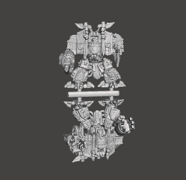 6MM SCALE VENERATED WALKING TOMBS MINIATURE MODELS FOR SCIFI GAMES 3D 打印模型 .c4d .max .obj .3ds .fbx .stl .blend 