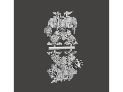 6MM スケールの SF ゲーム用の崇拝される歩く墓のミニチュア モデル 3Dプリントモデル