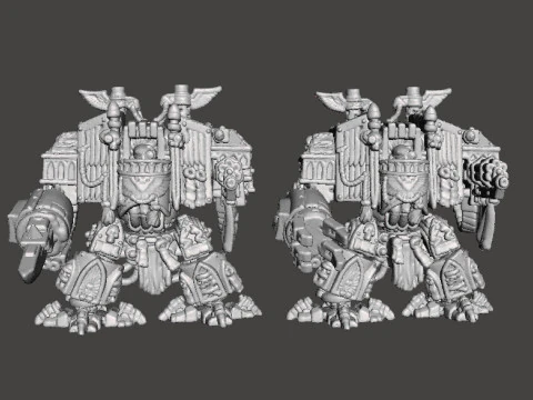 MODELLI IN MINIATURA DI TOMBE VENERATE CAMMINANTI IN SCALA DA 6 MM PER GIOCHI SCIFI Modello di stampa 3D