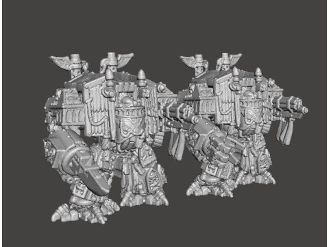 6MM SCALE VENERATED WALKING TOMBS MINIATURE MODELS FOR SCIFI GAMES 3D 打印模型