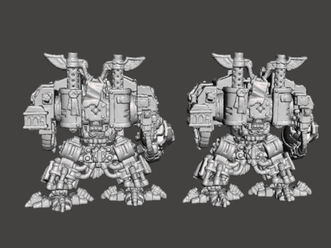 6MM SCALE VENERATED WALKING TOMBS MINIATURE MODELS FOR SCIFI GAMES 3D 打印模型