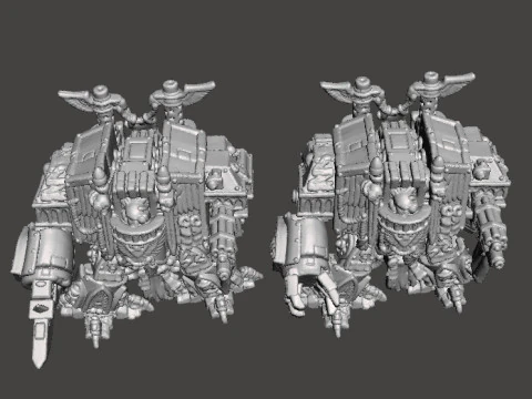 MODELLI IN MINIATURA DI TOMBE VENERATE CAMMINANTI IN SCALA DA 6 MM PER GIOCHI SCIFI Modello di stampa 3D