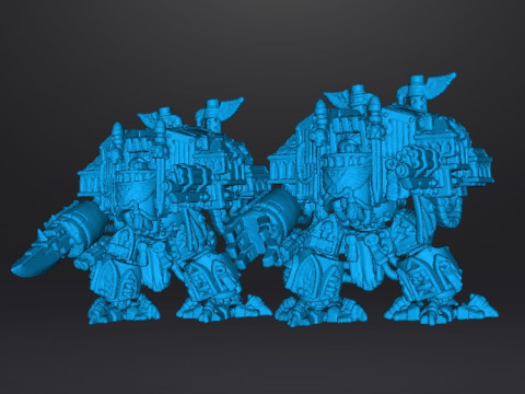 6MM SCALE VENERATED WALKING TOMBS MINIATURE MODELS FOR SCIFI GAMES 3D 打印模型