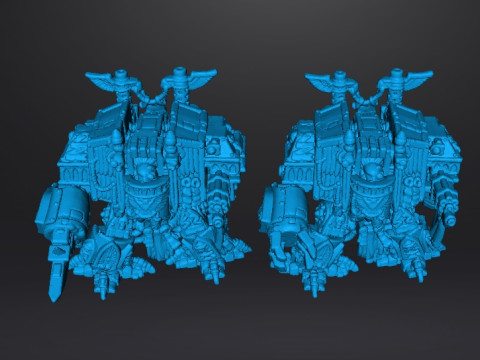 6MM SCALE VENERATED WALKING TOMBS MINIATURE MODELS FOR SCIFI GAMES 3D 打印模型
