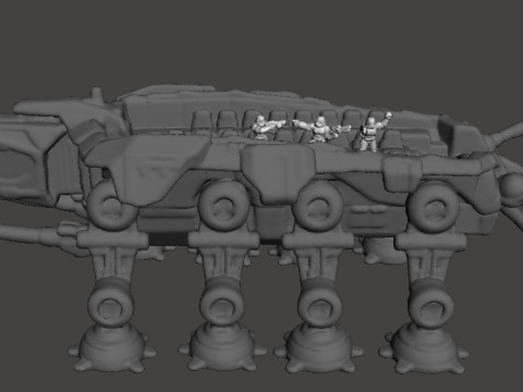 6MM SCALE AT-OT WALKER MINIATURE MODEL FOR SCIFI GAMES EPIC Modelo de Impressão 3D