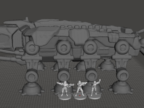 6MM SCALE SW STORMTROOPERS SET MINIATURE MODELS FOR SCIFI GAMES EPIC Model Cetak 3D