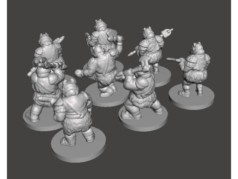 6MM SCALE SW GAMORREAN GUARDS SET MINIATURE MODELS FOR SCIFI GAMES EPIC Modello di stampa 3D