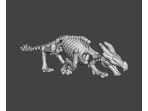 6MM SCALE KRAYT DRAGON SKELETON MINIATURE MODEL FOR SCIFI OR FANTASY GAMES EPIC 3D 打印模型