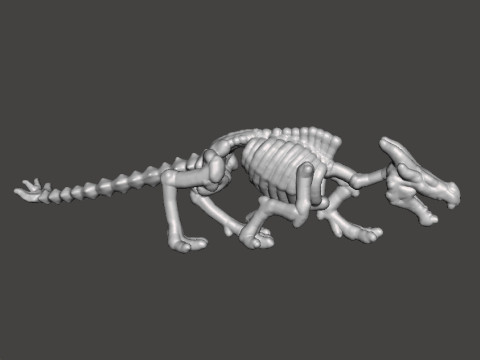 6MM SCALE KRAYT DRAGON SKELETON MINIATURE MODEL FOR SCIFI OR FANTASY GAMES EPIC 3D Druckmodell