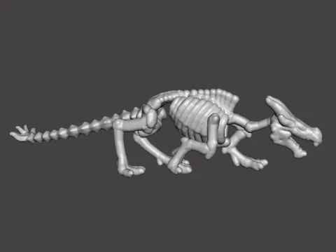 6MM SCALE KRAYT DRAGON SKELETON MINIATURE MODEL FOR SCIFI OR FANTASY GAMES EPIC 3D Print Model