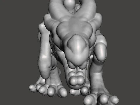 6MM SCALE KRAYT DRAGON SKELETON MINIATURE MODEL FOR SCIFI OR FANTASY GAMES EPIC 3D Print Model