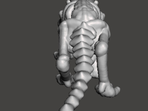 6MM SCALE KRAYT DRAGON SKELETON MINIATURE MODEL FOR SCIFI OR FANTASY GAMES EPIC 3D Druckmodell