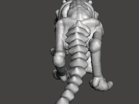 6MM SCALE KRAYT DRAGON SKELETON MINIATURE MODEL FOR SCIFI OR FANTASY GAMES EPIC 3D Print Model