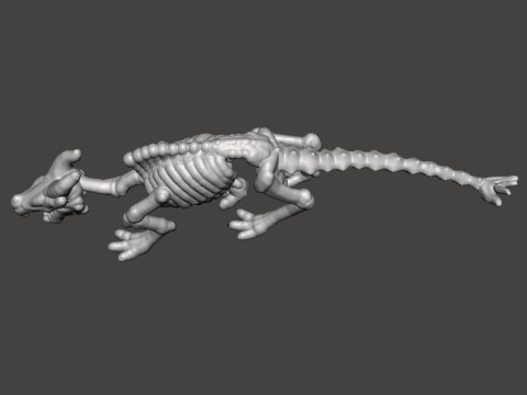 6MM SCALE KRAYT DRAGON SKELETON MINIATURE MODEL FOR SCIFI OR FANTASY GAMES EPIC 3D Druckmodell