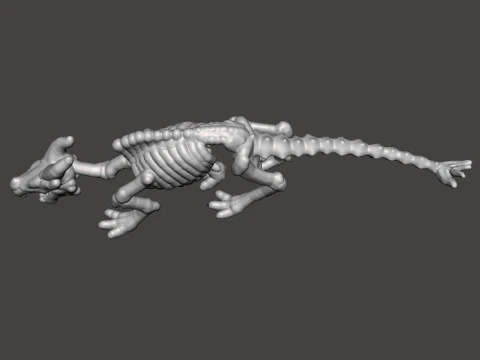 6MM SCALE KRAYT DRAGON SKELETON MINIATURE MODEL FOR SCIFI OR FANTASY GAMES EPIC 3D Print Model