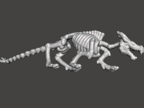 6MM SCALE KRAYT DRAGON SKELETON MINIATURE MODEL FOR SCIFI OR FANTASY GAMES EPIC 3D Druckmodell