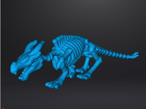 6MM SCALE KRAYT DRAGON SKELETON MINIATURE MODEL FOR SCIFI OR FANTASY GAMES EPIC 3D Druckmodell